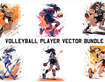 volleyball player vector bundle