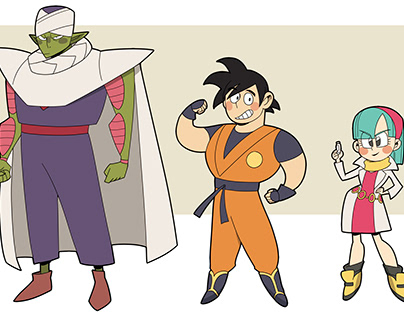 CHARACTER DESIGN PROJECT (3) (DBZ redesign)