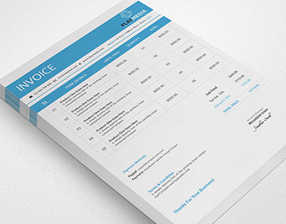 Free Download Invoice Template (PSD + Word)