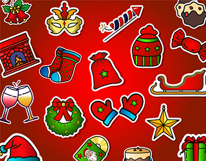 Project thumbnail - Christmas Sticker + Icon Pack