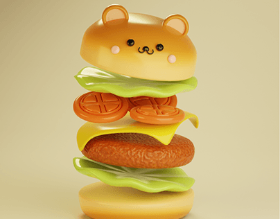 Cute Burger concept art