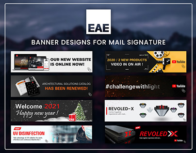 EAE Lighting - Mail Signature Banner Designs