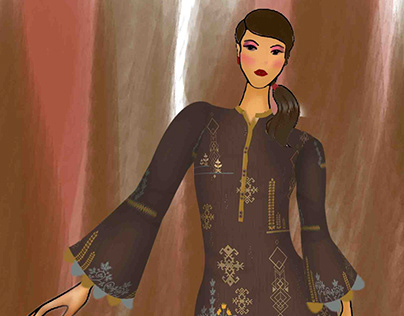 Digital Fashion Illustrations for Kilims