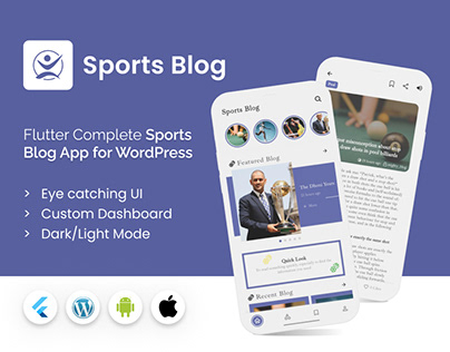 Sports blog app