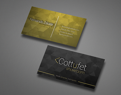 Branding Cottufet | Bussines cards set.