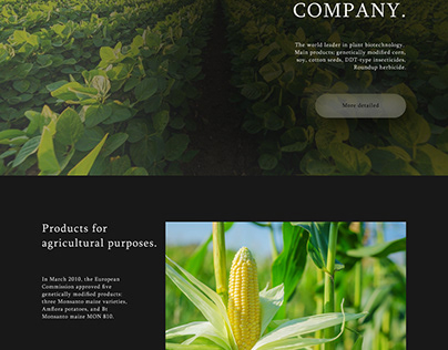 Сайт Monsanto