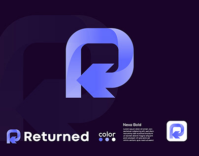 Returned R letter Iconic Logo