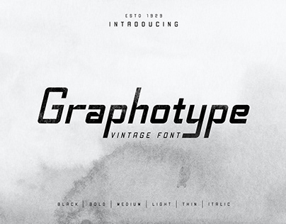 Graphotype Vintage Font Family