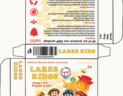 propolis for kids pack design