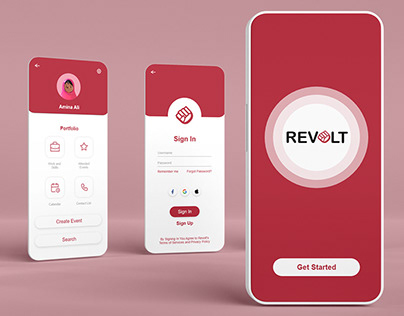 UI/UX - Revolt App Design