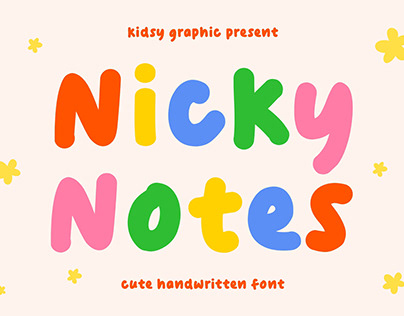 Nicky Notes - Free Fonts