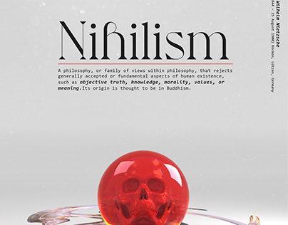 Nihilism 3D Render Poster
