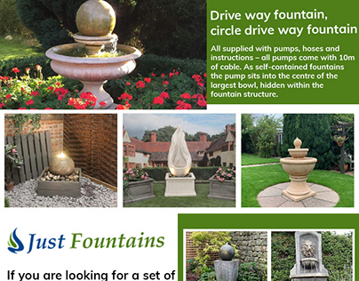 Circle Driveway Fountains From Just Fountains