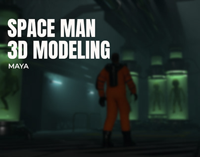 3D MAYA Space man Concep models