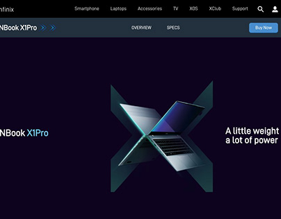 Infinix Laptop page redesign
