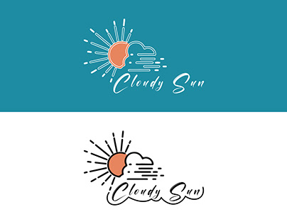 Cloudy Sun Logo Design