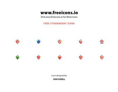 Free strawberry icons