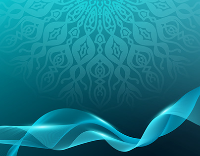 beautiful smooth wave illustration mandala background