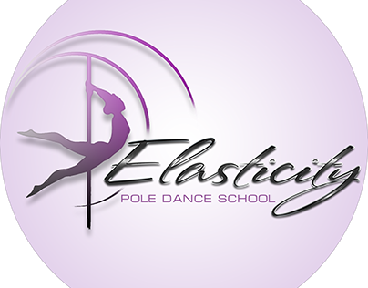 Logo for "Elasticity" pole dance school