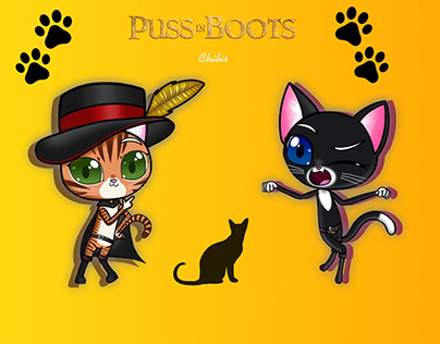 DreamWorks - Puss in Boots Chibis