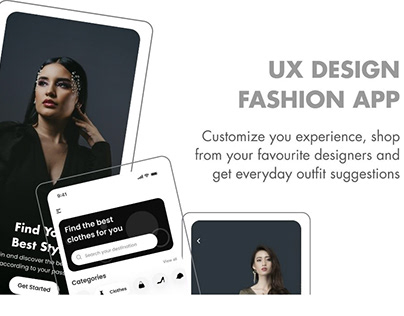 Fashion app ui/ux design