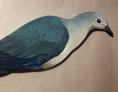 Acrylic bird study