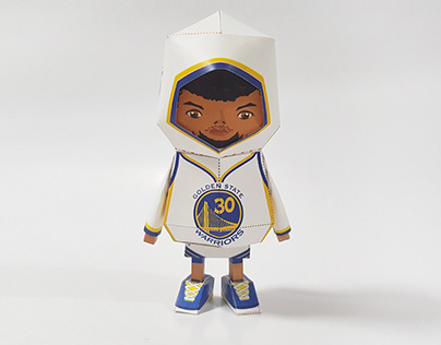 033_Stephen Curry [Paper Toy Boogie Hood]