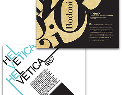Expressive Type Styles - Bodoni & Helvetica