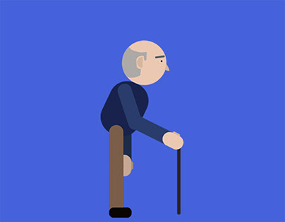 Old man idle animation