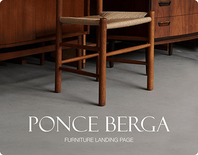 Ponce Berga | Vintage furniture landing page