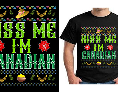 KISS ME I'M CANADIAN SHIRT / NEW STYLISH T-SAGOR
