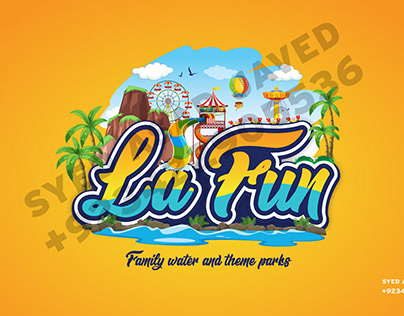 La Fun Water park theme & logos