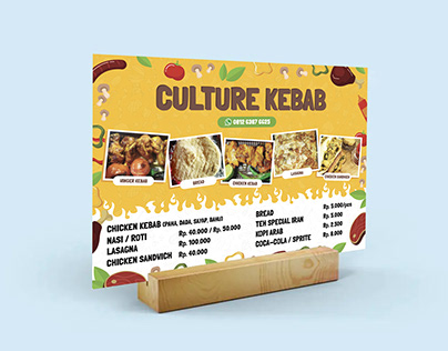 Menu Design - Culture Kebab