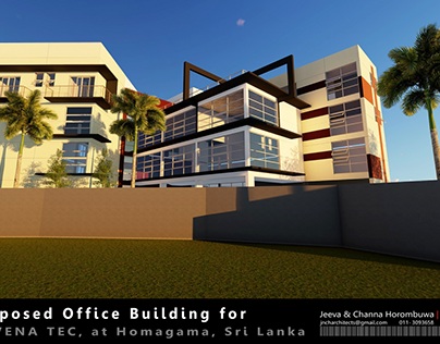 Proposed Office Building, Homagama, SL - 3D Images