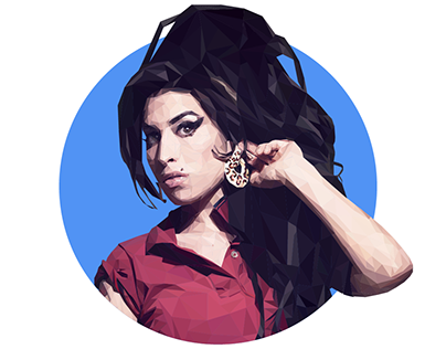 Amy Winehouse | Low Poly