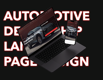 Dealership: Automotive landing page design
