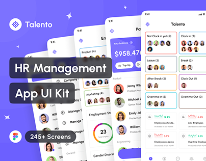 Talento - HR Management App UI Kit