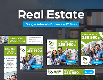 Real Estate - Google Adwords Banners - 17 Sizes