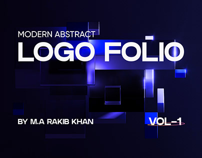Modern abstract logo folio 2024 VOL-1, logos, branding