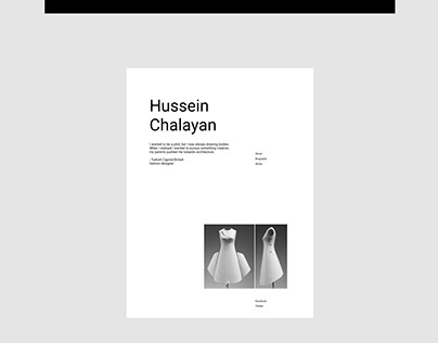 Main page concept Hussein Chalayan