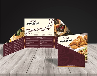 Menú para restaurante árabe