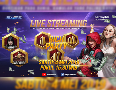 Design banner for live streaming