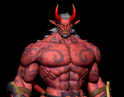 Demon Character High-Poly 3D