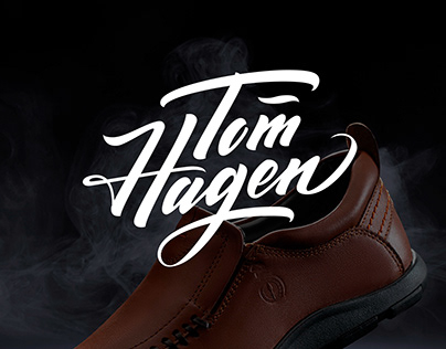 Logo for Italian footwear brand Tom Hagen.