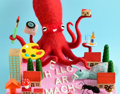Hello! Art Machi 2016 Event Poster