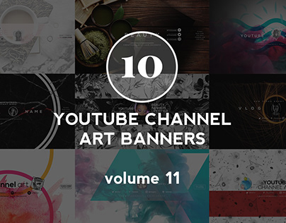 10 Youtube Channel Art Banners volume 11