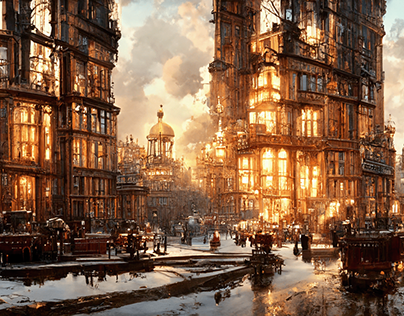 Midjourney - steampunk victorian london