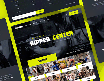 RIPPED - Gym Webflow Website/Landing Page Template