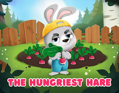 The Hungriest Hare. Kids fairy tale.