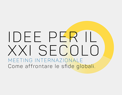 IDEE PER IL XXI SECOLO 2016/17 - International meeting